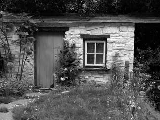 Shed black and white